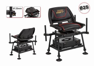 Kosz wędkarski Traper Feeder Comfort D25 mm – obrotowe siedzisko