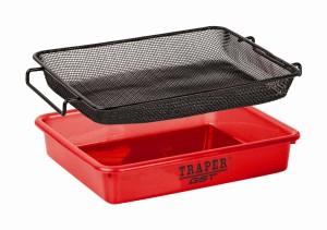 Kuweta Small z sitem 3 mm Traper – czerwona 26×21×5 cm / 22207