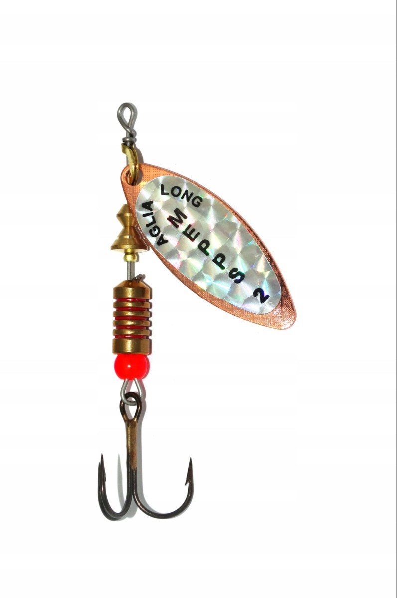 Błystka obrotowa Mepps Aglia Long Rainbo - Miedziana