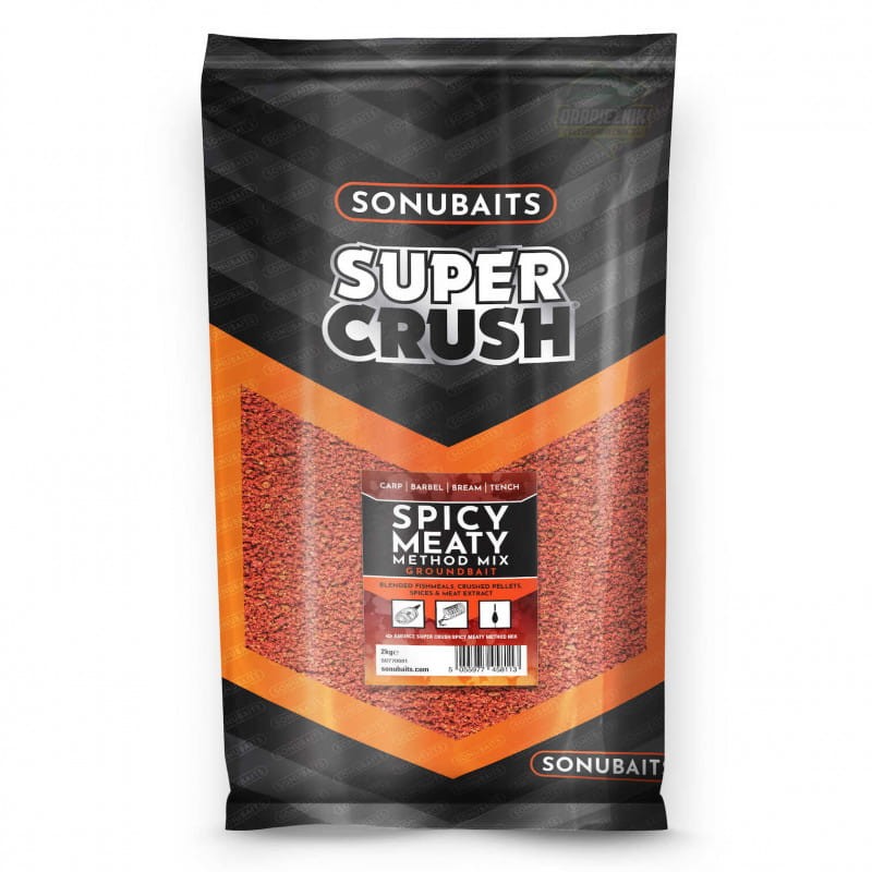 Zanęta Sonubaits Supercrush - Spicy Meaty Method Mix