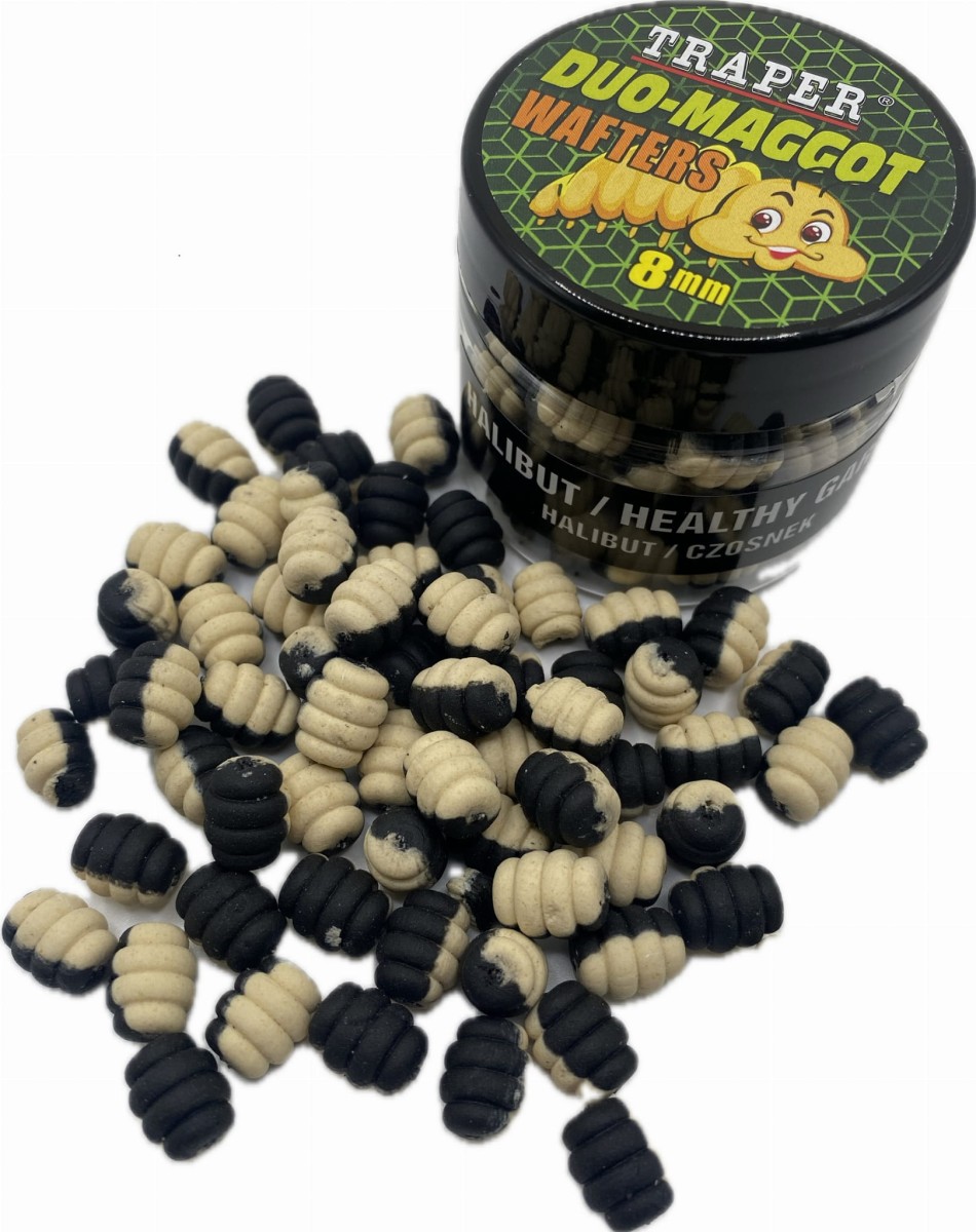 Duo-Maggot Wafters Traper Mrthod Feeder - Halibut /Czosnek