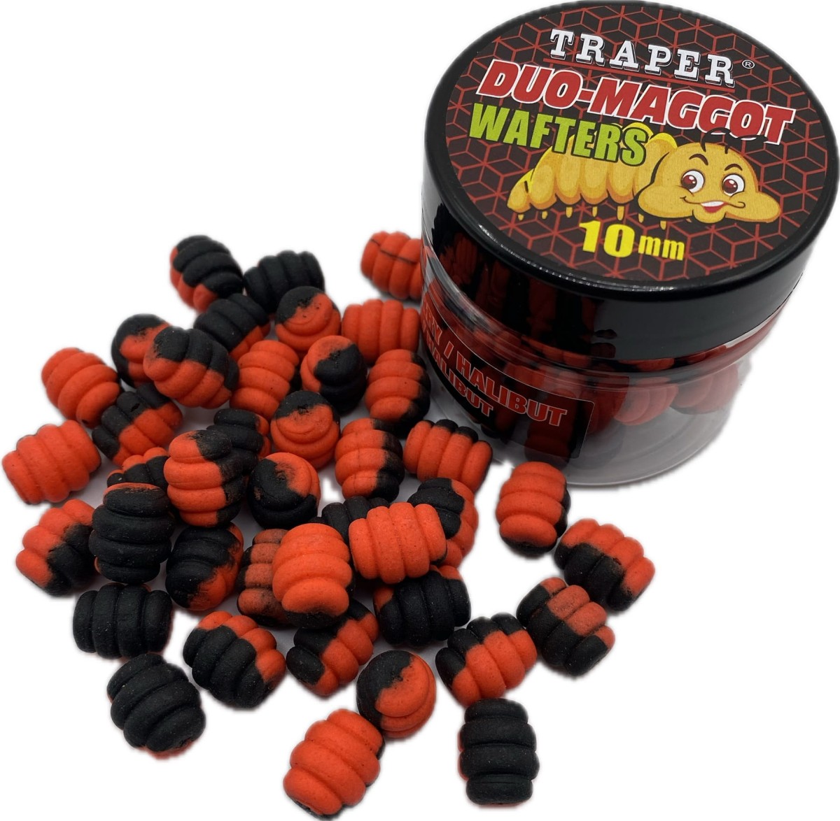 Duo-Maggot Wafters Traper Mrthod Feeder - Truskawka /Halibut