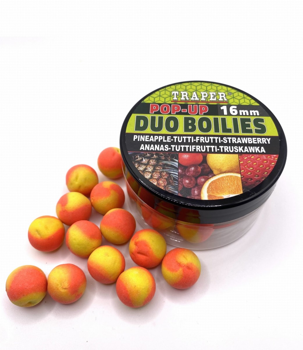 Boilies Duo Pop-Up Traper - Ananas/Tutti Frutti/Truskawka