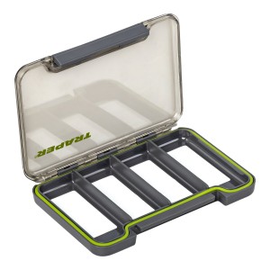 Pudełko magnetyczne wodoodporne Traper 4 przegrody 13,8×9,6×1,5 cm