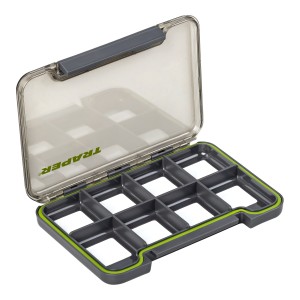 Pudełko magnetyczne wodoodporne Traper 8 przegrody 13,8×9,6×1,5 cm