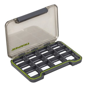 Pudełko magnetyczne wodoodporne Traper 12 przegrody 13,8×9,6×1,5 cm