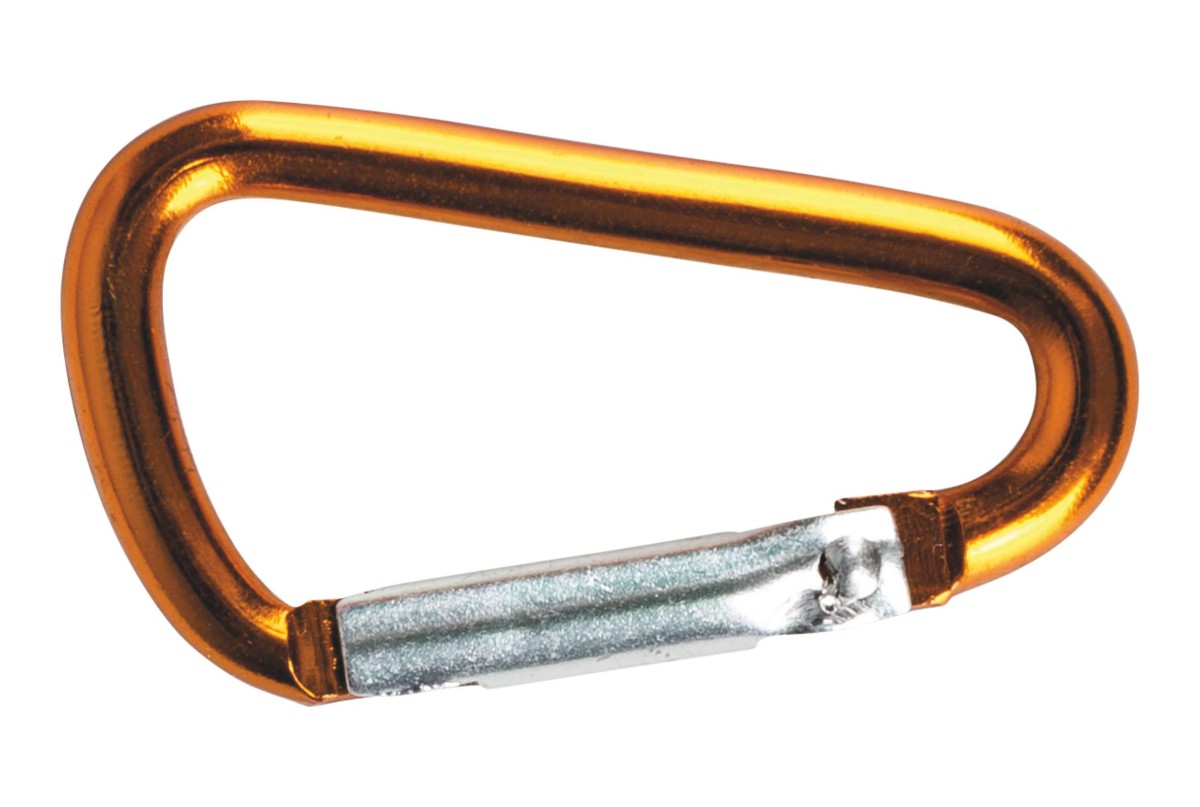 Lekki aluminiowy karabinek Traper 4 cm – 2 sztuki w opakowaniu.