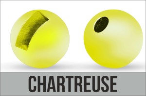 Główki wolframowe Traper Tungsten Bead Slotted Chartreuse 2,5 mm – 10 szt.