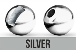 Główki wolframowe Traper Tungsten Bead Slotted Silver 3,5 mm – 10 szt. 