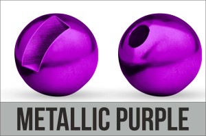 Główki wolframowe Traper Tungsten Bead Slotted Metallic Purple 4,0 mm – 10 szt.
