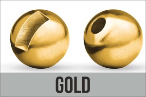 Główki wolframowe Traper Tungsten Bead Slotted Gold 7,0 mm – 5 szt. 