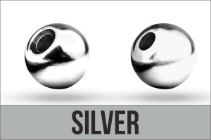 Główki wolframowe Traper Tungsten Bead MICRO Silver 2,5 mm – 10 szt.