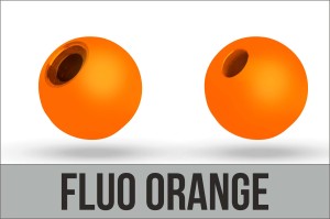 Główki wolframowe Traper Tungsten Bead MICRO Fluo Orange 2,5 mm – 10 szt. 