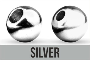 Główki wolframowe Traper Tungsten Bead Regular Silver 2,5 mm – 10 szt. 