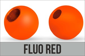 Główki wolframowe Traper Tungsten Bead Regular Fluo Red 3,5 mm – 10 szt.