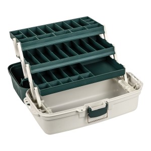 Skrzynka wędkarska Traper z trzema półkami – 44×24×20 cm