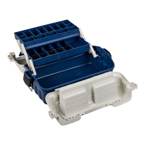 Skrzynka wędkarska Traper Open z dwiema półkami – 39×25×16 cm