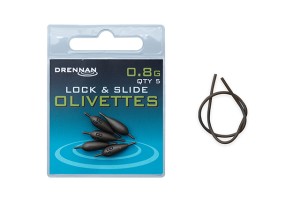 Ciężarki Drennan oliwka z igielitem Lock&Slide 0,8 g – 5 szt.