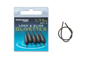 Ciężarki Drennan oliwka z igielitem Lock&Slide 1,75 g – 5 szt.  
