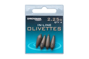 Ciężarki Drennan Polemaster Olivettes In-Line 2,25 g – 4 szt. 