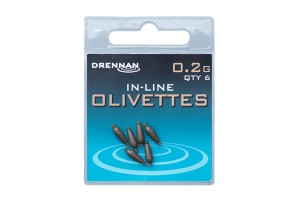 Ciężarki Drennan Polemaster Olivettes In-Line 0,20 g – 6 szt.