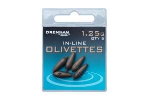 Ciężarki Drennan Polemaster Olivettes In-Line 1,25 g – 5 szt.  