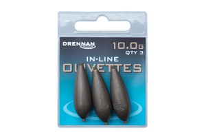 Ciężarki Drennan Polemaster Olivettes In-Line 10,00 g – 3 szt. 